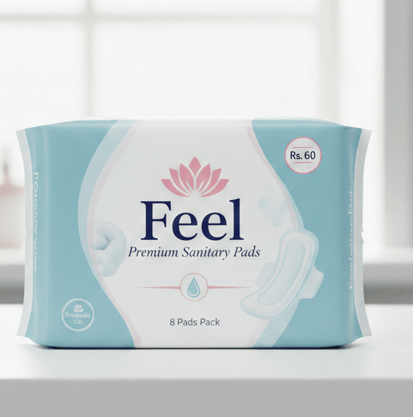 Feel Premium Sanitary Pads (8 Pads Pack) size XXL